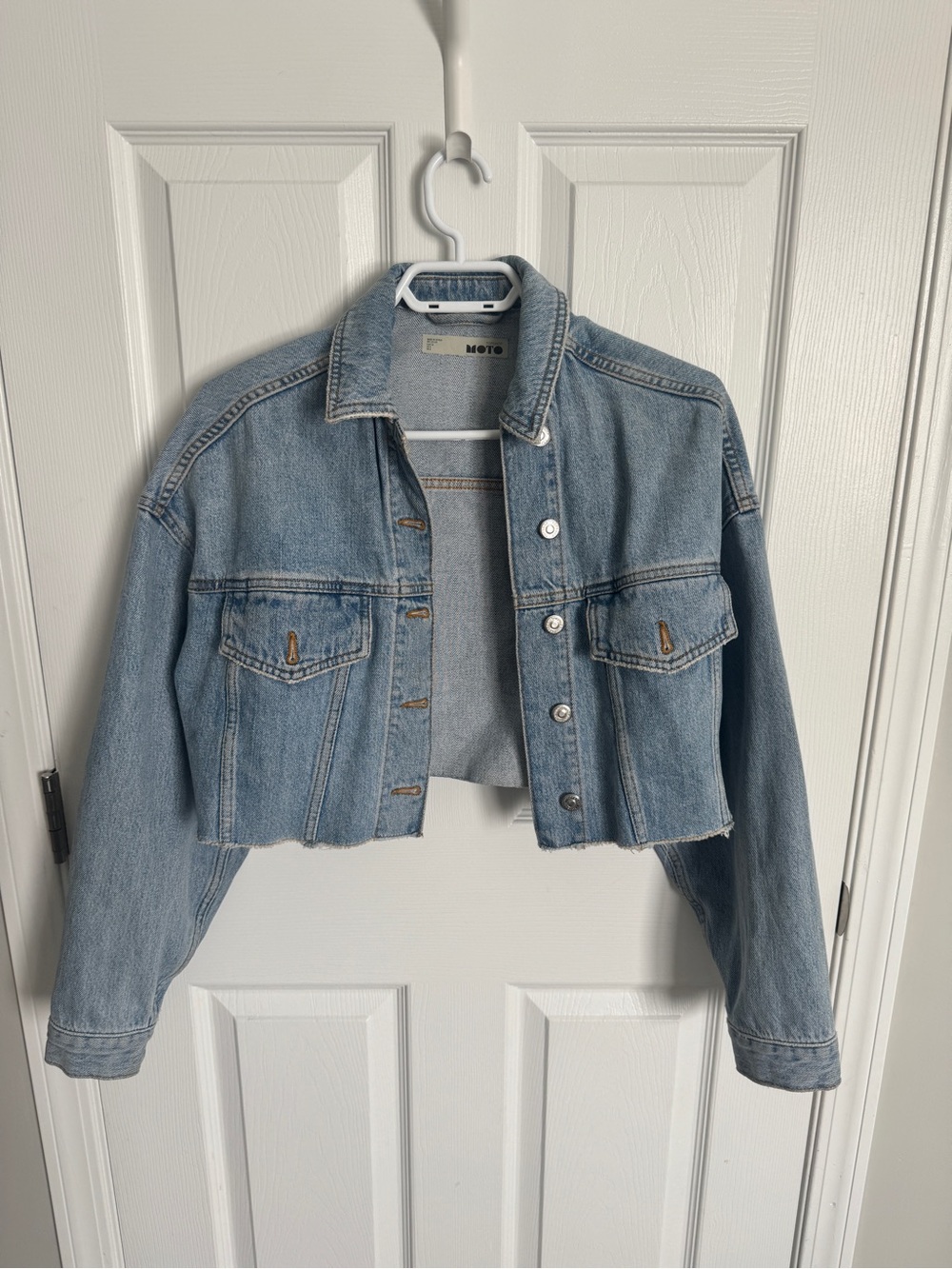 Topshop Light Wash Denim Jacket